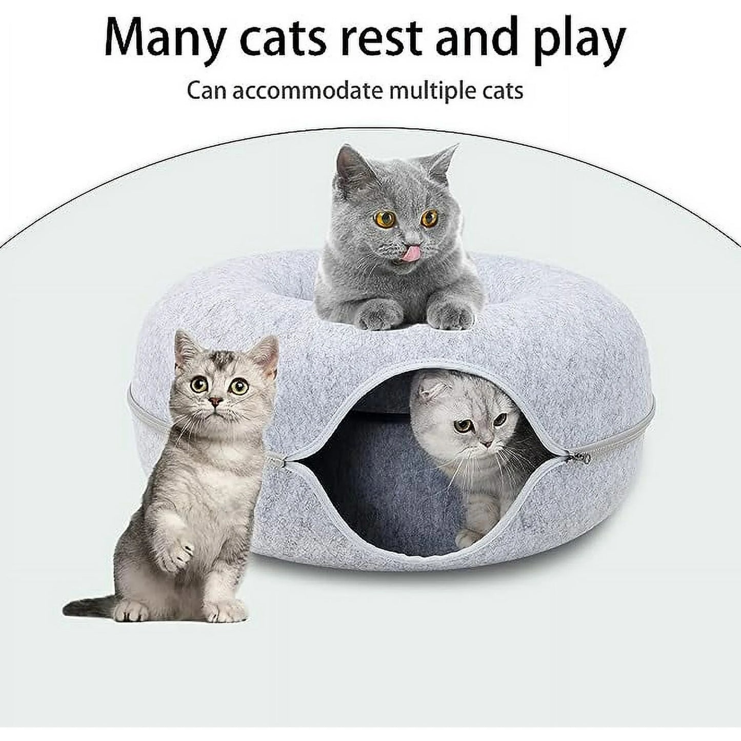 Donut Cat Tunnel Bed