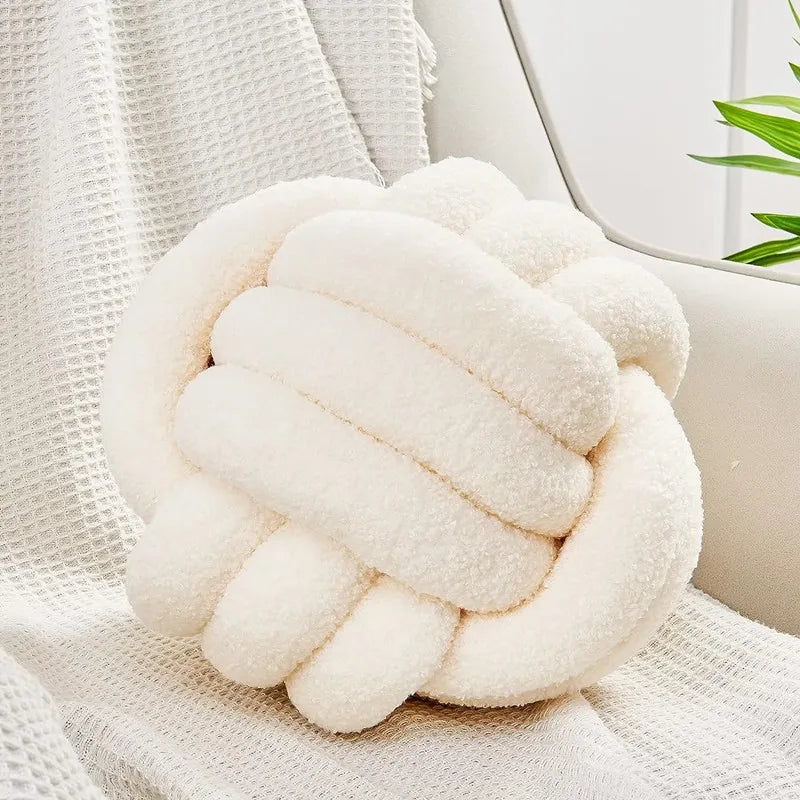 Handmade Knotted Ball Pillow-HomeHeart Collections