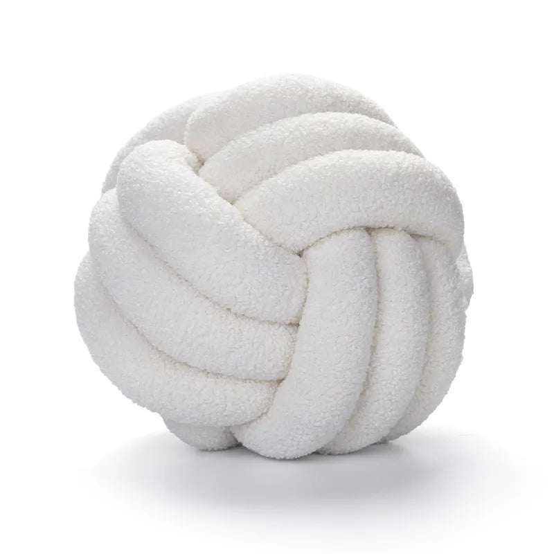 Handmade Knotted Ball Pillow-HomeHeart Collections