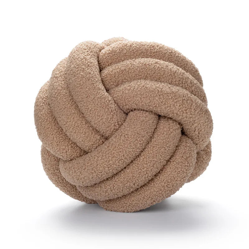 Handmade Knotted Ball Pillow