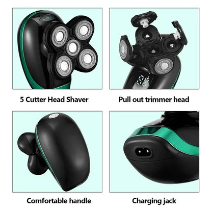 5-in-1 Electric Head Shavers