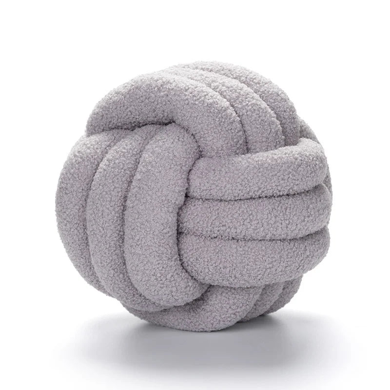 Handmade Knotted Ball Pillow-HomeHeart Collections