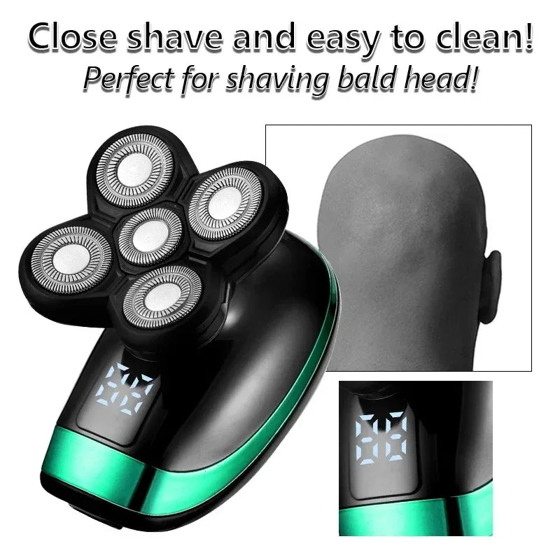 5-in-1 Electric Head Shavers