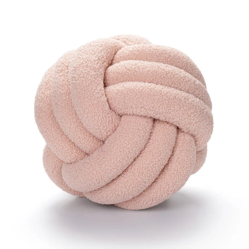 Handmade Knotted Ball Pillow-HomeHeart Collections