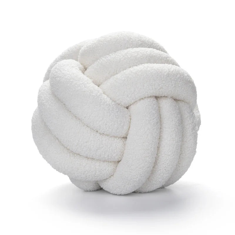 Handmade Knotted Ball Pillow