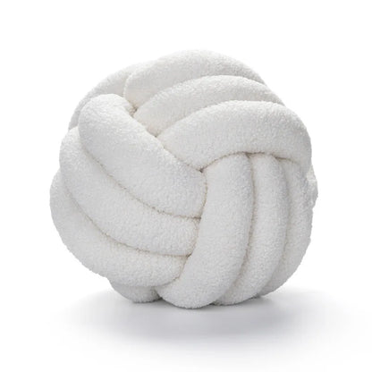 Handmade Knotted Ball Pillow