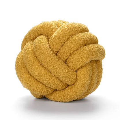 Handmade Knotted Ball Pillow