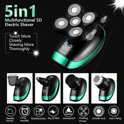 5-in-1 Electric Head Shavers
