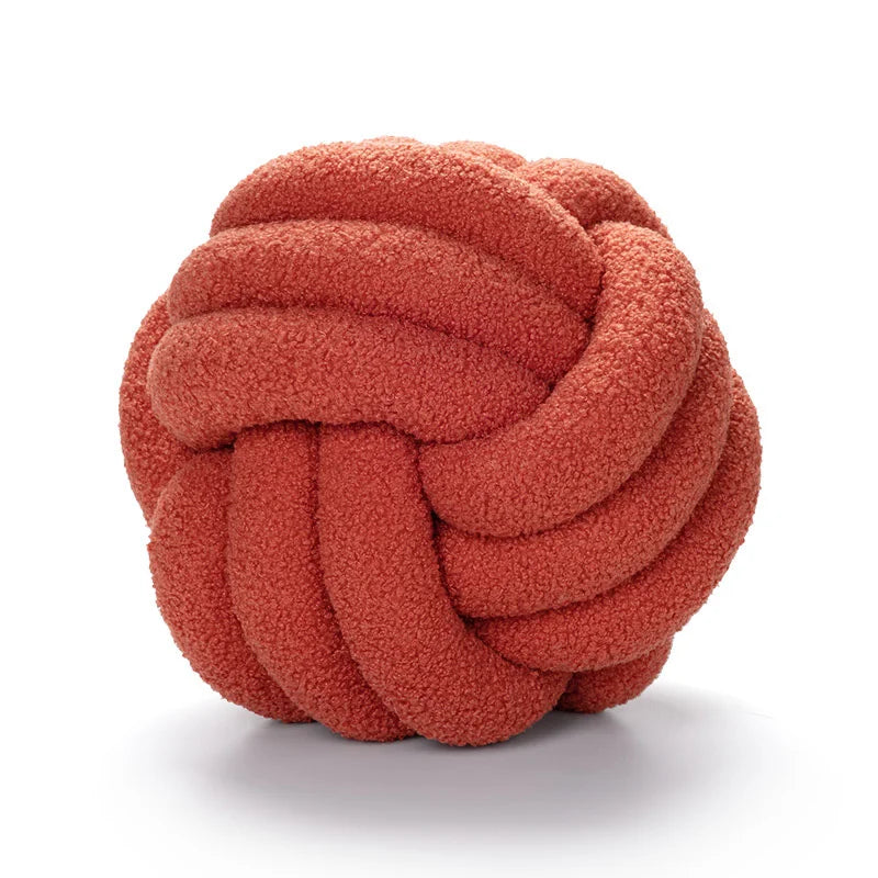 Handmade Knotted Ball Pillow-HomeHeart Collections